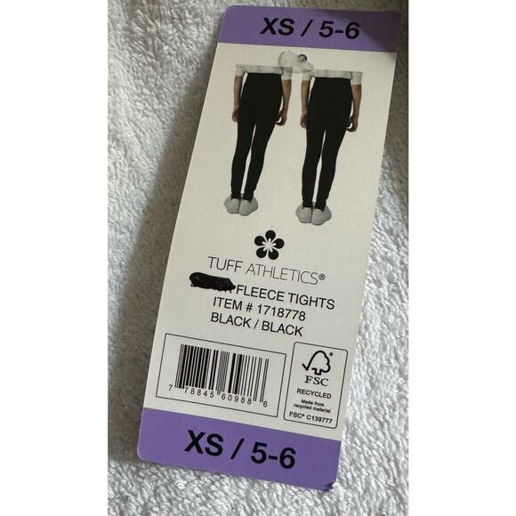 NWT Tuff Athletics high rise hidden pocket inside waistband 5/6 tights - Picture 9 of 11